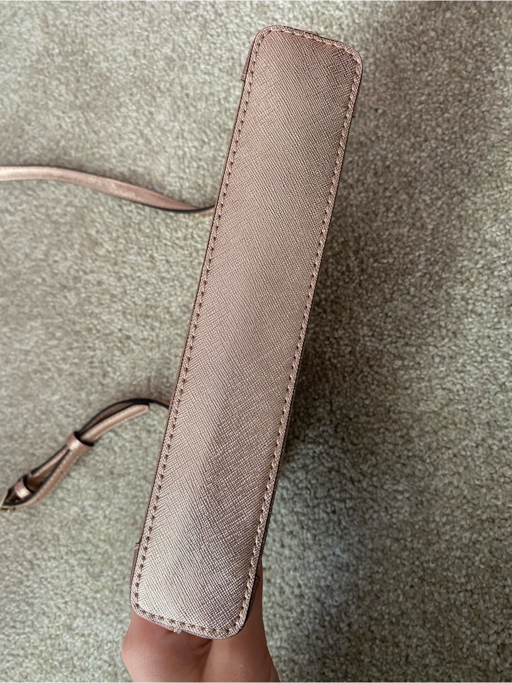 NWOT Kate Spade New York Shimmy Glitter Crossbody Bag Rose Gold/Pink Purse - Picture 11 of 13